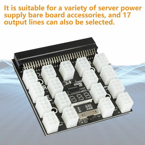 6PIN 1200W Breakout Board for HP DPS-1200QB A PSU GPU Mining Server Power Supply - 第 5/9 張圖片