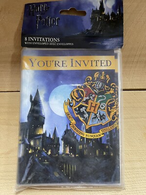 Harry Potter Unique Industries 8 You re Invited Party Invitations With Envelopes
