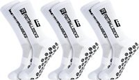 3 Paare FußBallsocken FüR Herren Damen Sportsocken FußBall Anti Rutsch Grip FußB