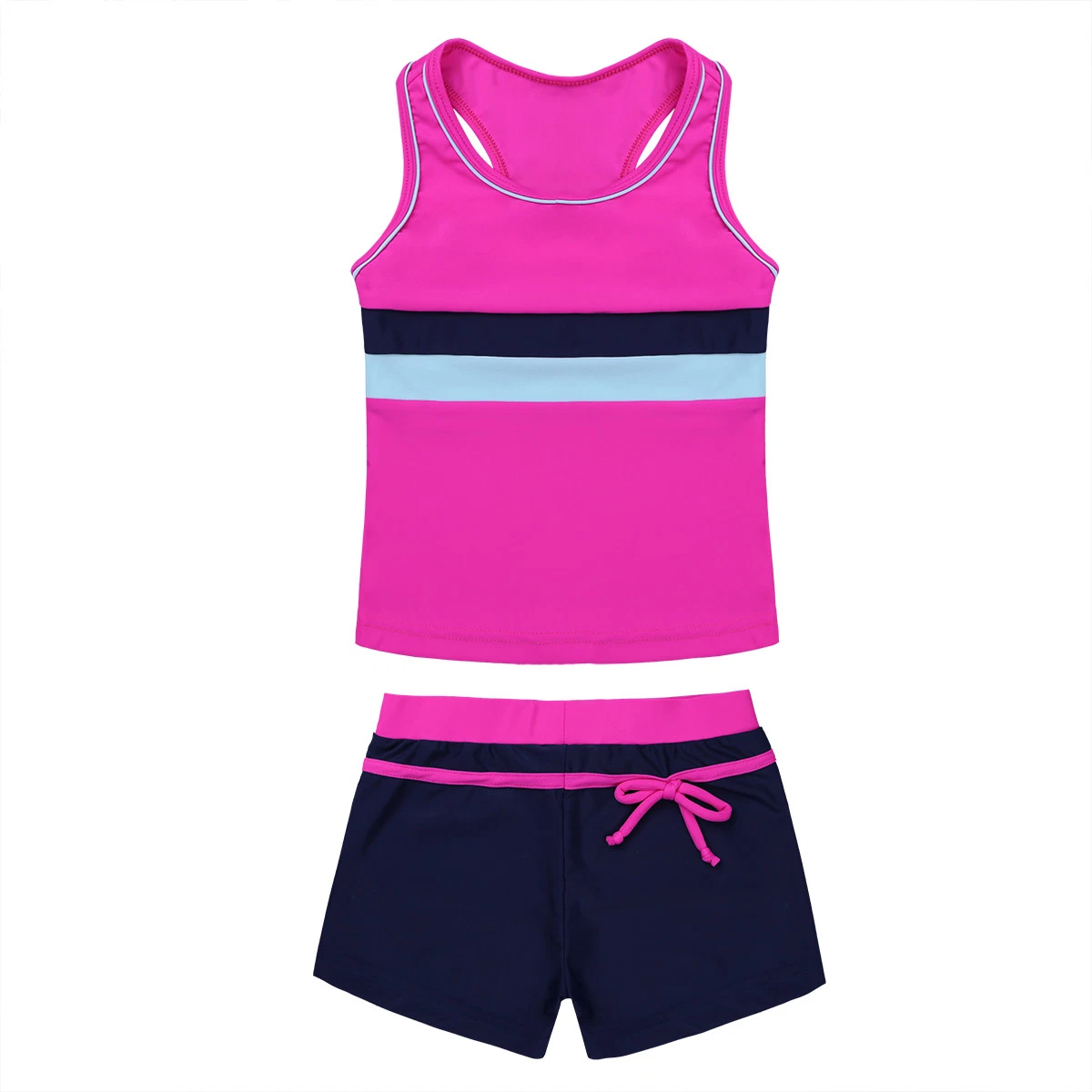 Girls Swimwear Swimsuit Kids Teen Top Shorts Outfit Sea Surfing