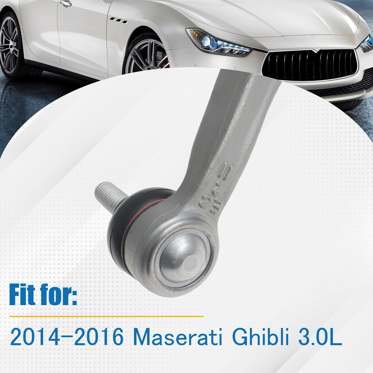 Outer Tie Rod End Right Passenger Side for 2014-2016 Maserati Ghibli 3.0L