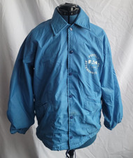 Vintage Eaton Perfect Attendance Coach USA Jacket Blue 90s Small wind breaker