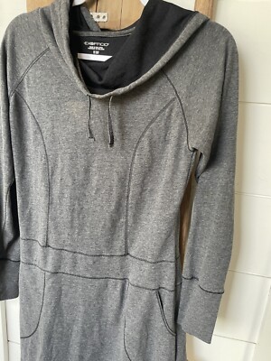 ExOfficio Women's Javana Hoodie Long Sleeve Dress Gray Size Small
