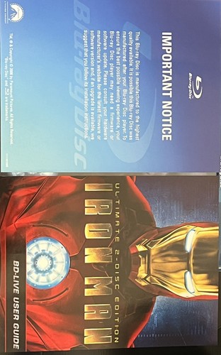 BLU-RAY MARVEL IRONMAN - ULTIMATE 2-DISC EDITION - GREAT SHAPE - Picture 3 of 5