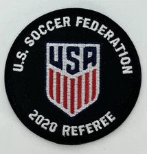 Soccer Referee Patch - 2020 US Soccer Referee Program Badge Clean Unused USSF