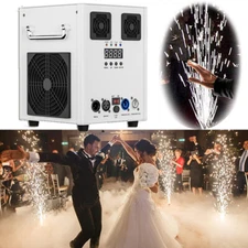 4PCS 700W Large Cold Spark Machine Stage Effect DMX Firework Party Wedding &Case