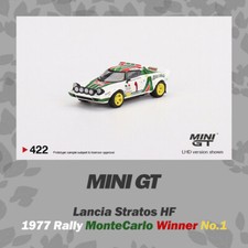 Mini GT 1:64 Lancia Stratos HF 1977 Monte Carlo Rally model car with box -