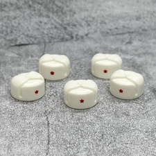 5pack WW2 Russian Soldier Winter Hat Blocks Accessories for Minifigures A107041