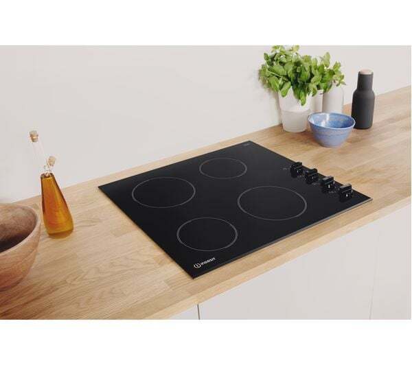 Graded Hotpoint HR7011BH 77cm Black Electric Ceramic Hob 5054645043736