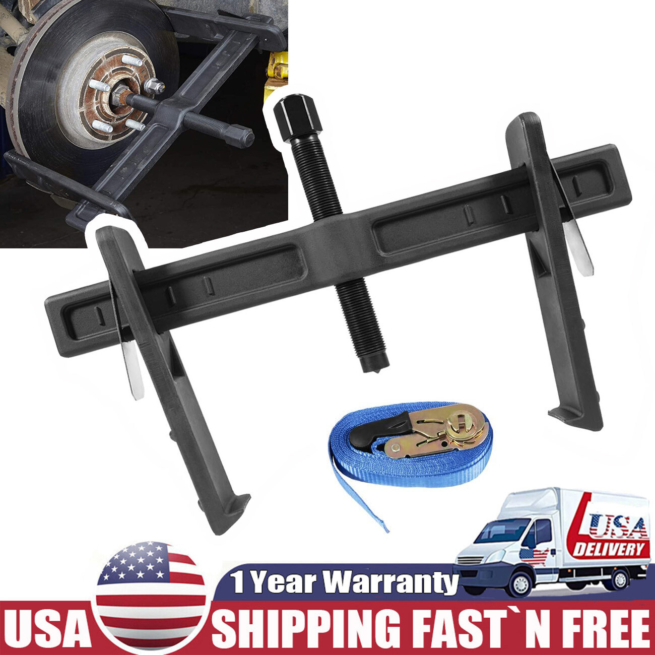 6980 Brake Drum & Rotor Puller For Removal Hub Drive Wheel Gear