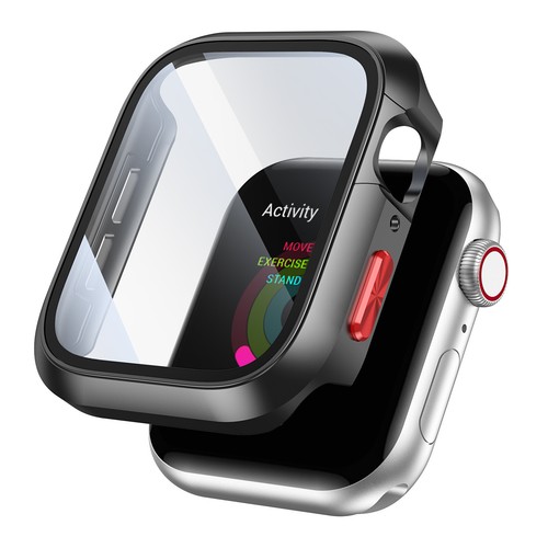 Do Apple Watch Series 10 42/46mm Etui Wbudowane szkło hartowane Ochrona ekranu - Zdjęcie 2 z 24