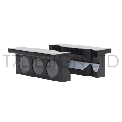 T7Design Magnetic AN Aluminium Schraubstock Backen (Paar) - schwarz eloxiert