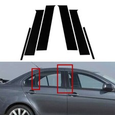 Fit For Mitsubishi Lancer Sedan 2008-2017 Gloss Black Pillar Posts Window Trim Fit For Mitsubishi Lancer Sedan 2008-2017 Gloss Black Pillar Posts Window Trim