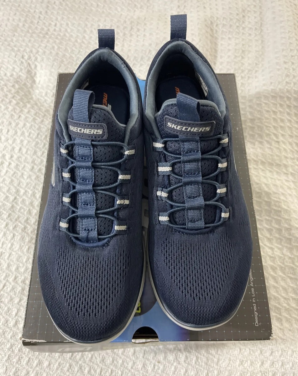 Skechers Mens Summits Louvin 232186W Navy Blue Running Shoes