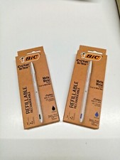 PENNA BIC CRISTAL RE NEW FUSTO IN ARGENTO + 2 REFIL DI RICARICA