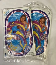 New Vintage 1994 Intex Inflatable 31” Fish Ring #59212 Swim Pool Toy Lot Of 2