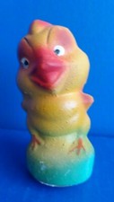 VINTAGE GERMAN EASTER CHICK PAPER MACHE CANDY CONTAINER- MID CENTURY