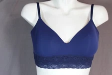 NATORI Wireless Lined CONTOUR SOFT CUP T-shirt Bra 723154 Size 34A navy