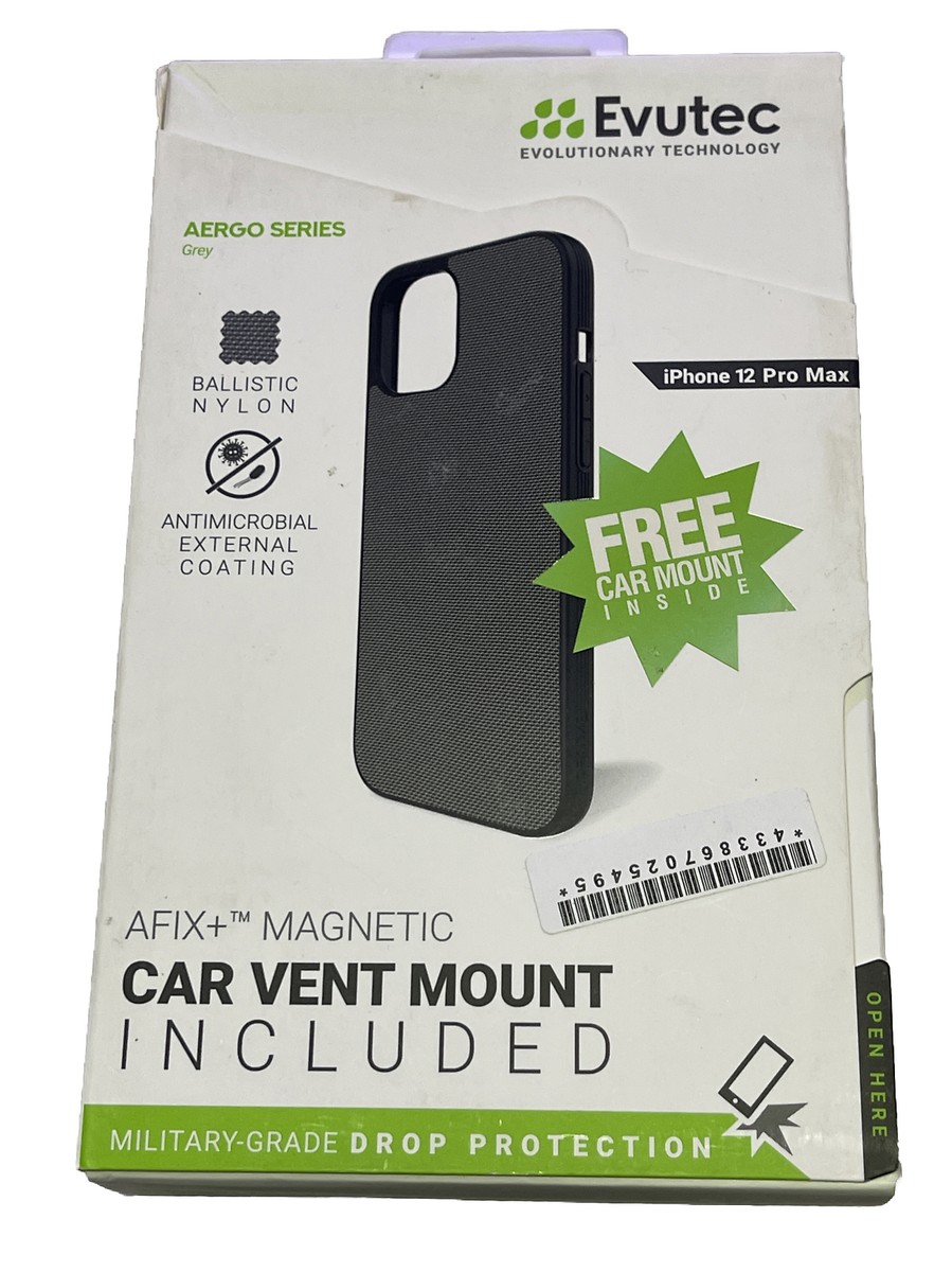 Evutec Apple iPhone Nylon Case with AFIX+ Vent Mount For Apple iPhone 12  Pro Max - Main Image