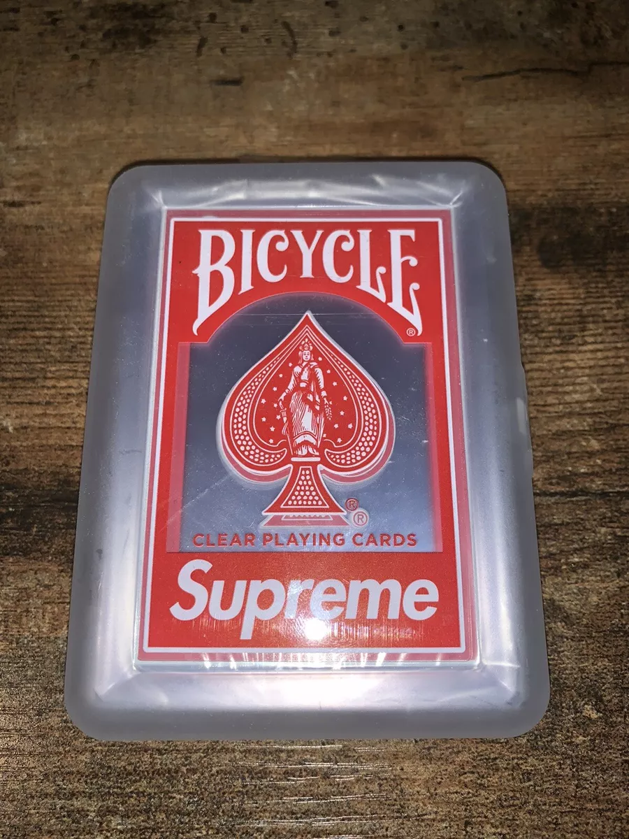 Supreme Bicycle Clear Playing Cards