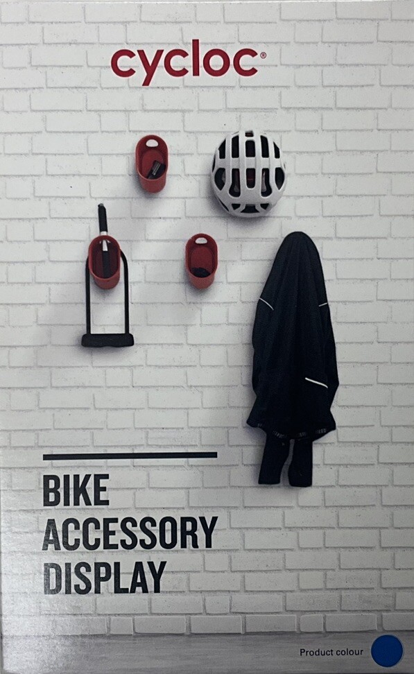 Cycloc Bike accessory display Blue UK