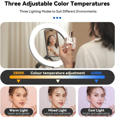 Ring Fill Light for Video Streaming for iPhone / Samsung / Google - 第 7/11 張圖片