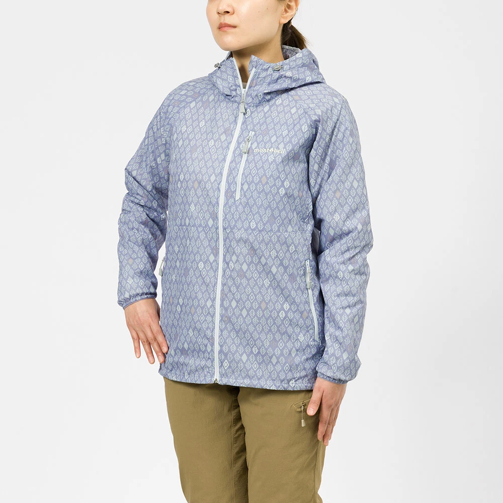 mont-bell outdoor wear Wind Blast Print Hooded Jacket Women