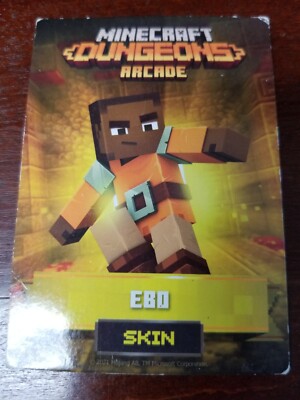 Minecraft Dungeons Series 1 Rare Arcade Card EBO SKIN 50/60. | eBay