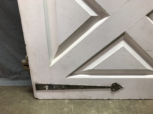 Vintage Solid Wood Dutch Door 9 Lite 36x79 Shabby White Entryway Old 1017-24B - Picture 7 of 23