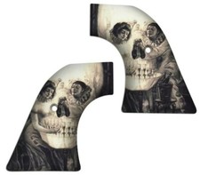 Skull Painting Love Piero Dali Custom Ruger Revolver Grips Vaquero Wrangler