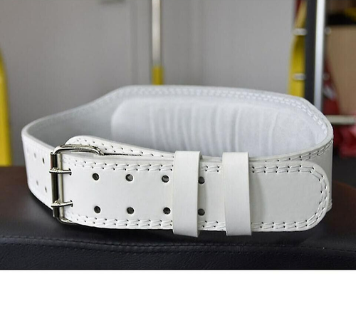 Leather Gym Weight Lifting Belt Back Support Exercise Belt Fitness Training Belt - Picture 4 of 7
