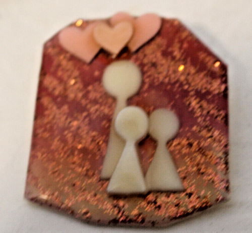 Spille Lucinda vintage / forme e colori casuali / lotto 2 include 3 spille - Foto 4 di 5