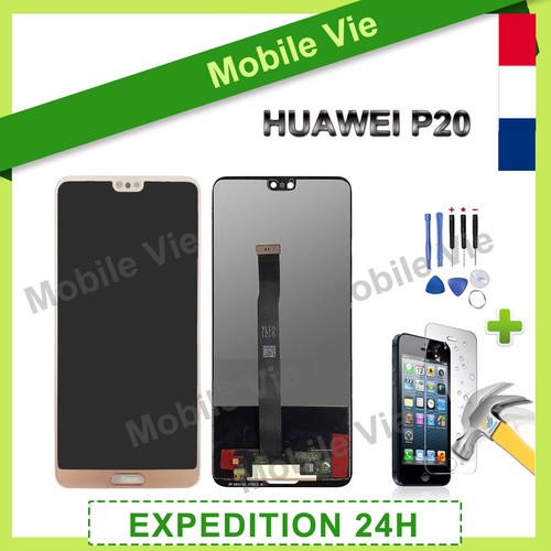 Écran Complet (Vitre Tactile + LCD) Pour Huawei P20 5.8" - Noir - Neuf - Garantie 1 An