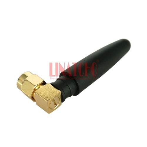 10PCS Stubby Right Angle RP SMA Male Jack Connector Small 2.4GHz WIFI Antenna - 第 5/10 張圖片