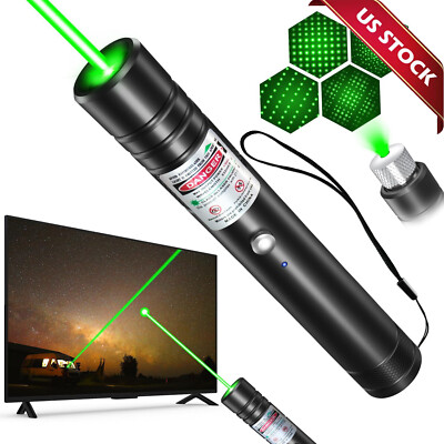 900Miles Rechargeable Lazer Green Laser Pointer Pen Astronomy Visible Beam Light