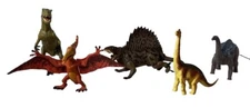 5 Piece Realistic Dinosaur Set With Legs That Move To Pose On 4/5