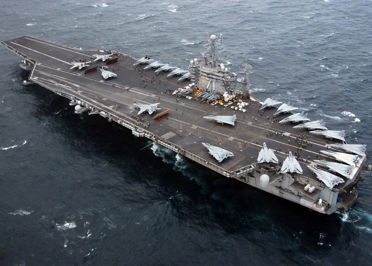 USS THEODORE ROOSEVELT 8X10 PHOTO NAVY US USA MILITARY CVN-71