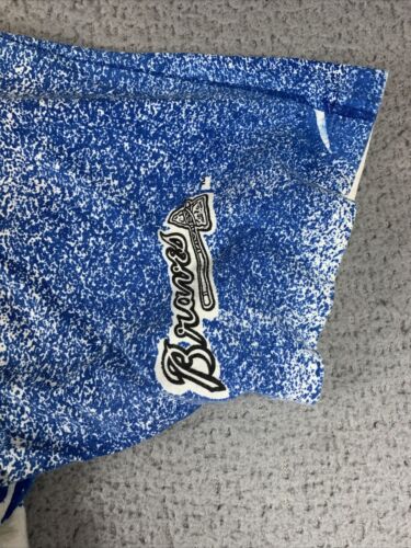 Vintage 90s Atlanta Braves Shirt AOP Size XL MLB Single Stitch Rare - Picture 3 of 8