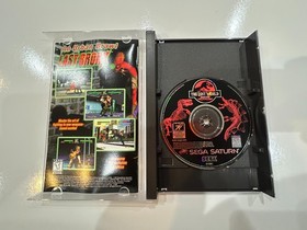 The Lost World: Jurassic Park (Sega Saturn, 1996) Complete w Reg Card LN MINT!
