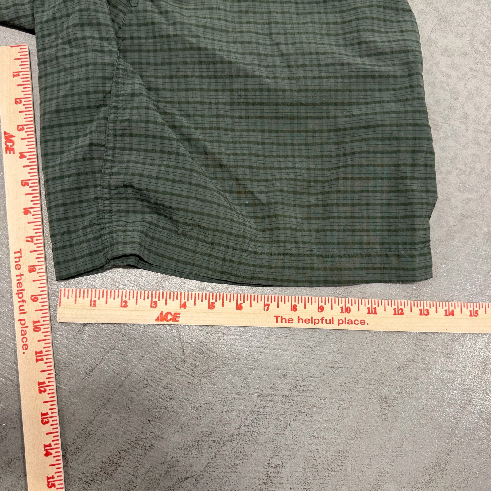 Vintage 90s Patagonia River Shorts Size L 1997 Rare Color Green Swim Trunks Rare image 10