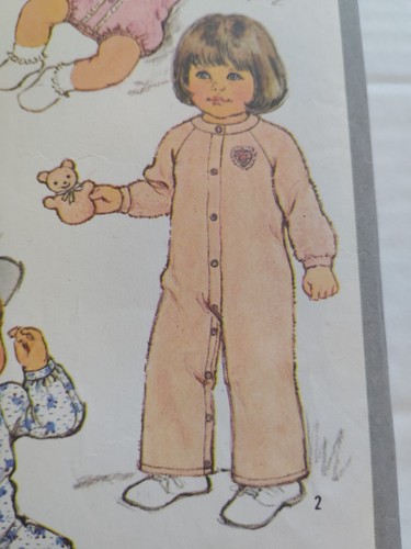 Mono Una Pieza Mamelucos 6M Infantil Simplicidad 5431 Costura Patrón Corte Ropa - Imagen 4 de 10