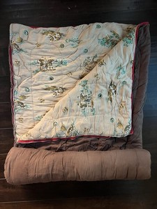 Vtg 50s Boy Scouts Of America Cotton Flannel Be Prepared Novelty Sleeping Bag