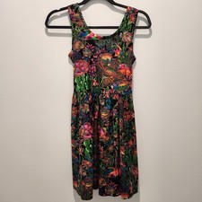 Vintage Carol Ann Inc. Girl's Dress Size 10 Made In Maui Colorful Ocean Pattern