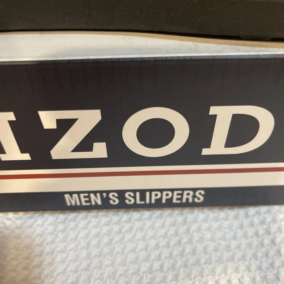 Мужские тапочки Izod с эффектом памяти пены черный XL 11-12 совершенно новый - Изображение 4 из 4