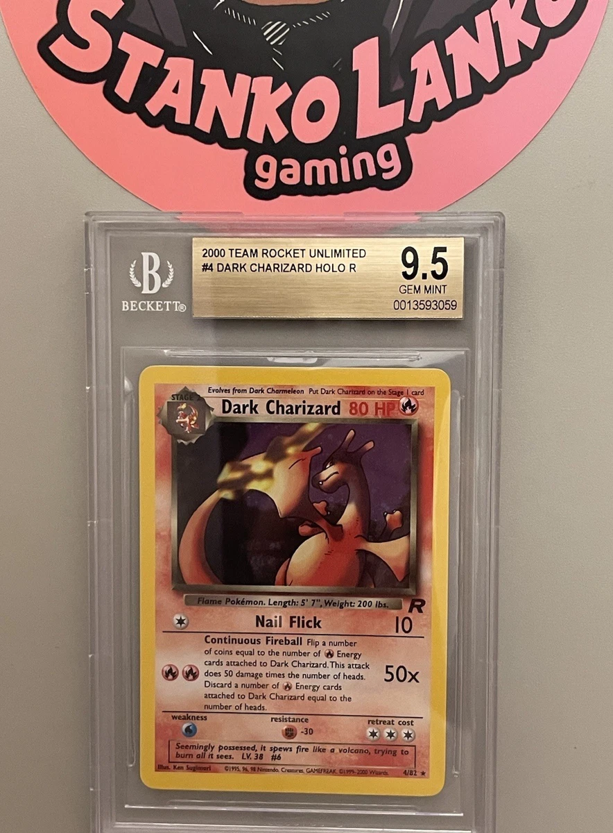 Charizard Pokémon TCG Beckett Grading Services (BGS) Team Rocket