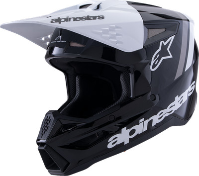 ALPINESTARS SM3 Radium Helmet Gloss Black White Gray 8300826-1546
