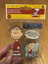 NEW EK SUCCESS PEANUTS STICKERS LINUS Junk Journal Scrapbooking