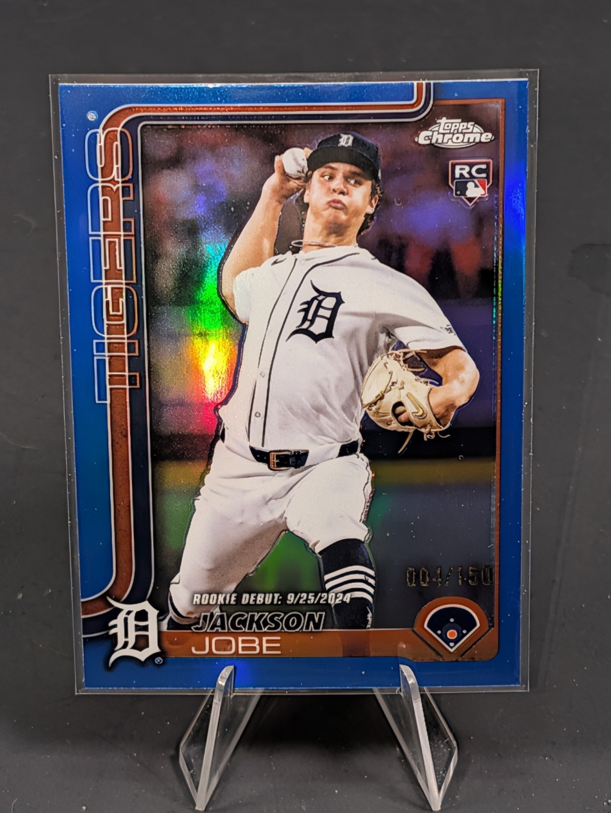 2025 Topps Chrome Update Series - Jackson Jobe #USC48 (RC) - Blue #'d 004/150