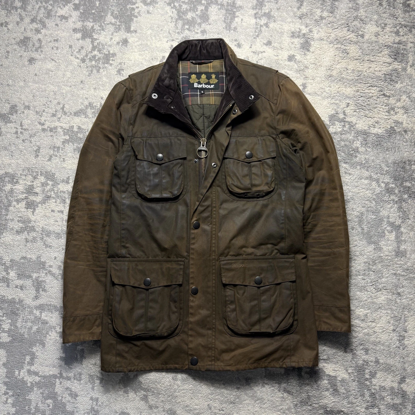 Barbour Corbridge Wax Jacket Mens S Brown MWX0340OL71 oiled waterproof coat