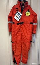 STEARNS 2XL XXL ORANGE ANTI-EXPOSURE COVERALL WORK PFD I580 model 29-87